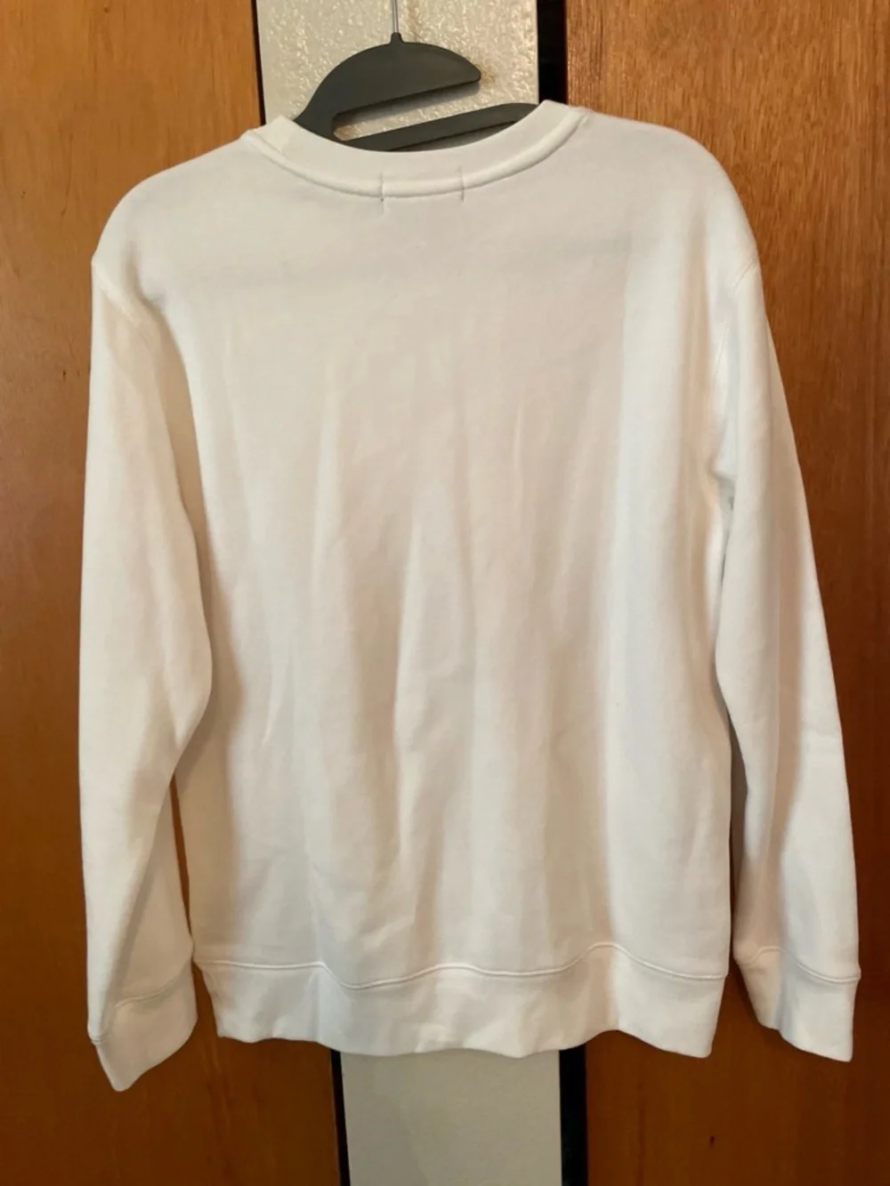 Ralph Lauren White Crewneck with Multicolor Tie-Dye Polo Graphic